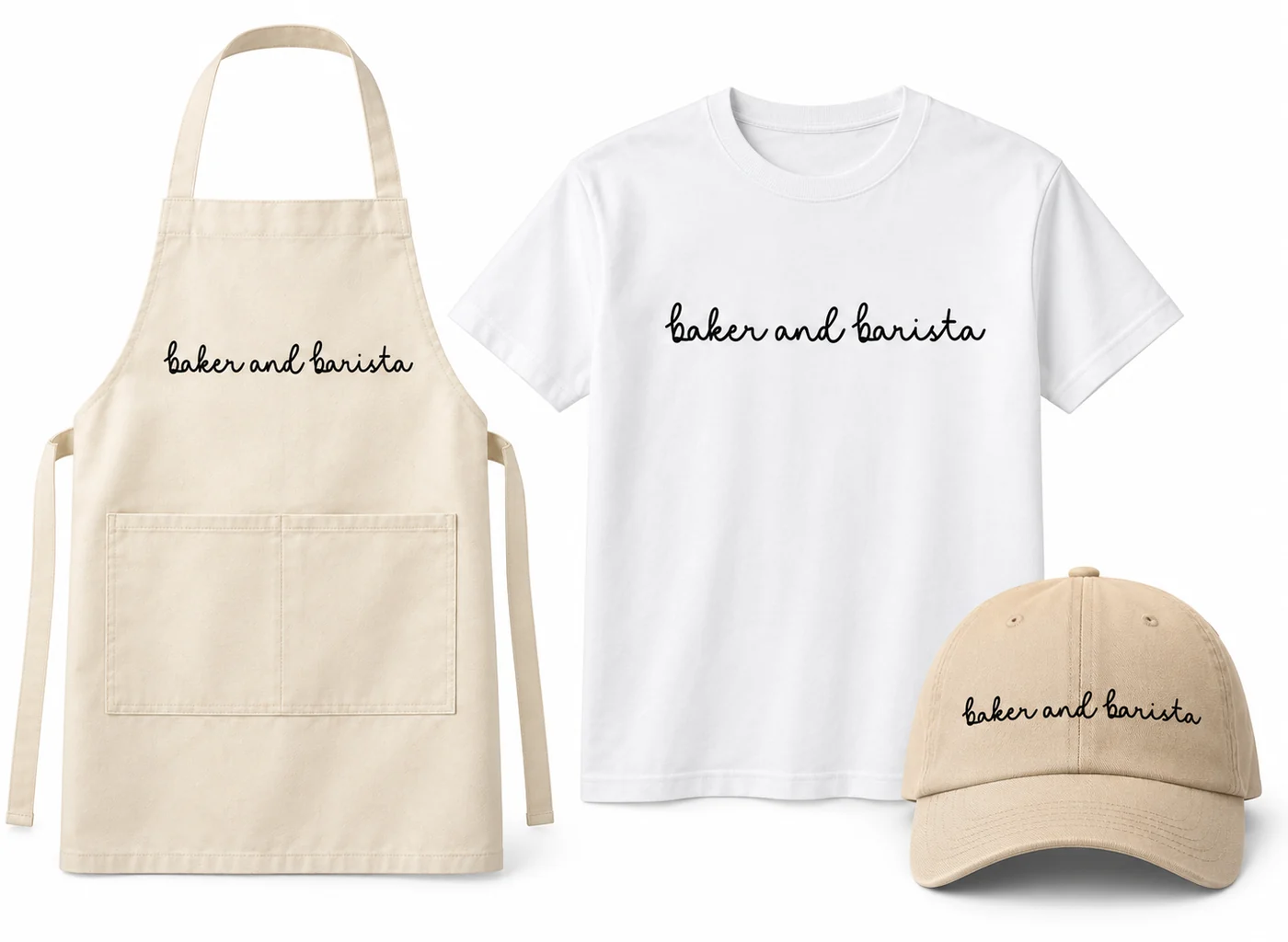 Baker and Barista apparel